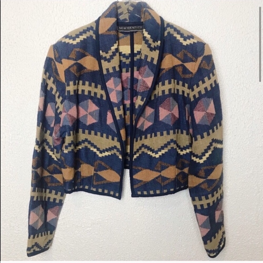 Vintage Geometric print jacket